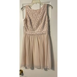 Kohl’s Cream/Pink Tint Lace Dress